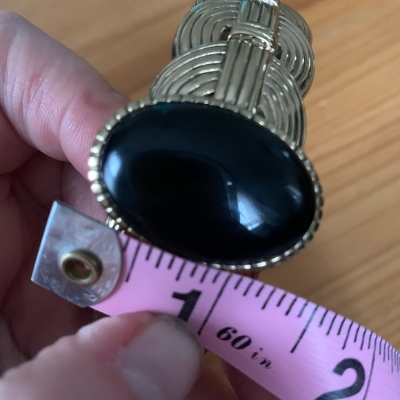 Studio BARSE Bronze & Black Onyx Hinged Cuff - Picture 7 of 7